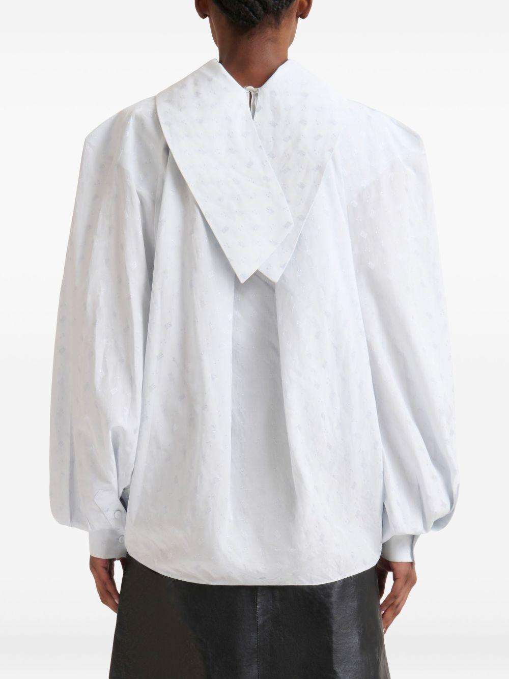 Blusa a collo alto in celeste Marni - donna 