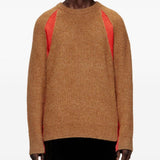 Maglione a coste in marrone Diesel - uomo 