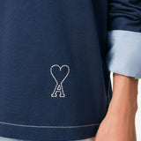 Polo Ami de Coeur con logo in blu Ami paris - uomo 