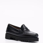 Mocassini con effetto lucido in nero Gh bass - donna 