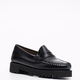 Mocassini con effetto lucido in nero Gh bass - donna 