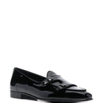 Mocassini in pelle lucida in nero Edhèn milano - uomo 