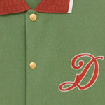 Camicia con logo ricamato in verde Drole de monsieur - uomo 