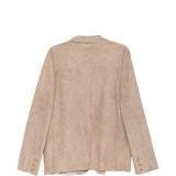 Giacca in pelle beige Salvatore santoro - uomo 