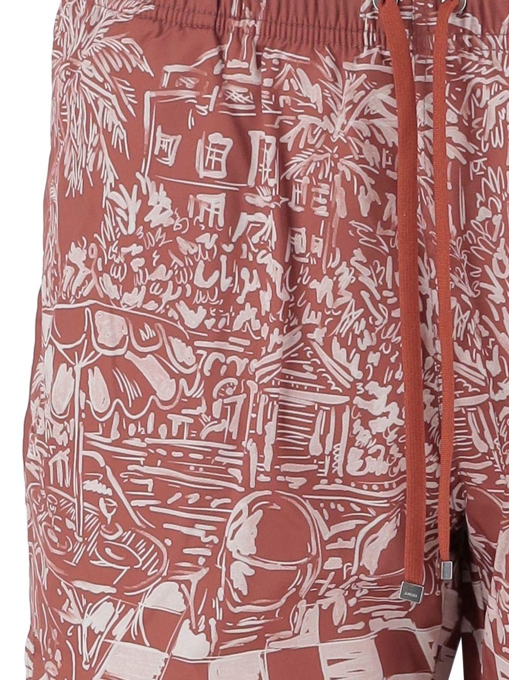 Costume con stampa in marrone Amiri - uomo 