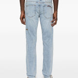 Jeans a gamba dritta in blu Ksubi - uomo 