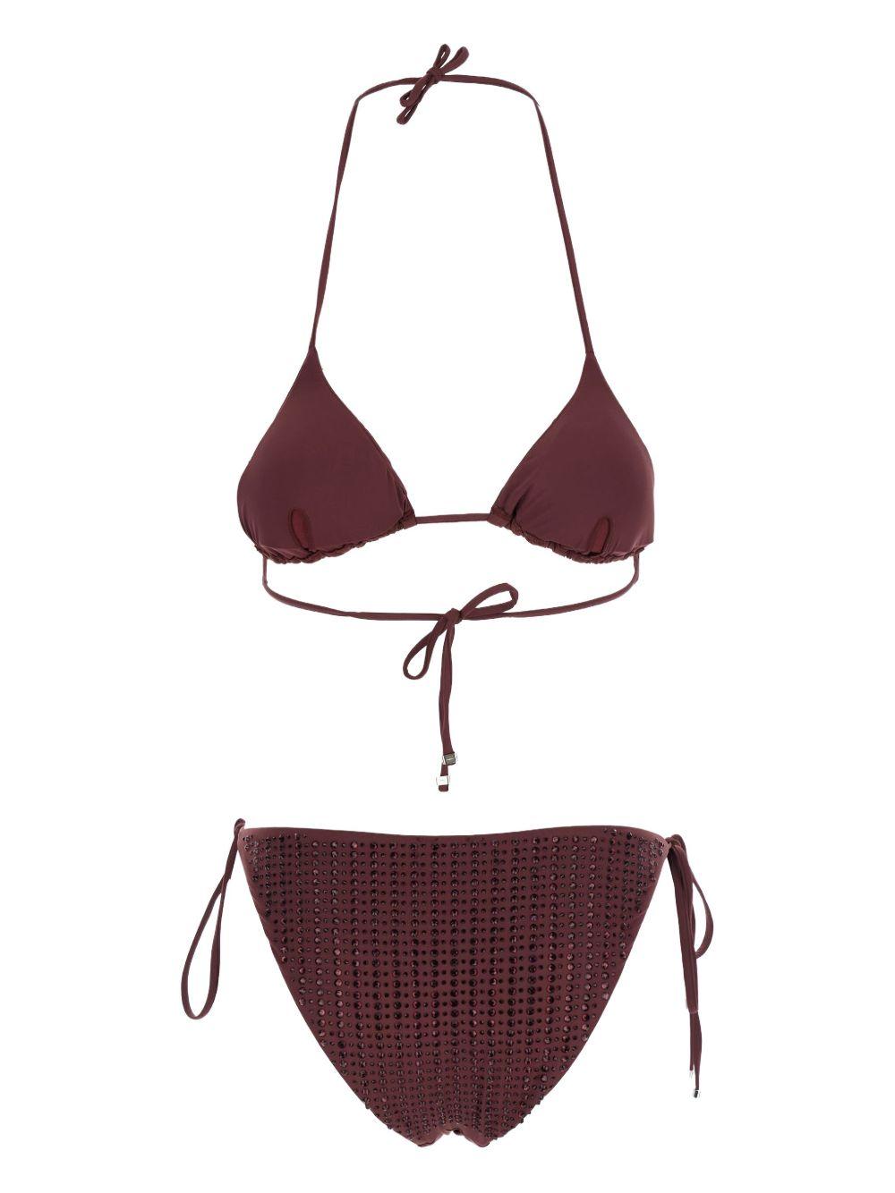 Set bikini a triangolo in marrone Venuja - donna 