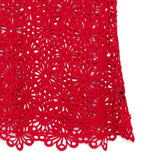 Gonna in pizzo floreale in rosso Norma kamali - donna 