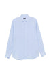 Camicia a maniche lunghe in lino in blu Zegna - uomo