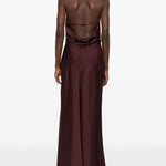 Abito con scollo all'americana in bordeaux Simkhai - donna 