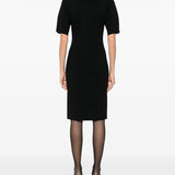 Abito midi in maglia fine in nero Toteme - donna 