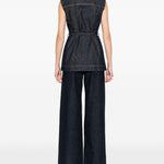 Gilet denim dominio in blu Maxmara sportmax - donna 