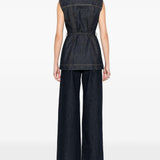 Gilet denim dominio in blu Maxmara sportmax - donna 