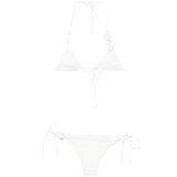 Completo bikini rosa da sposa in bianco Oséree - donna 