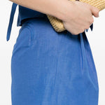 Pantaloncini a pieghe in blu Blazé milano - donna 