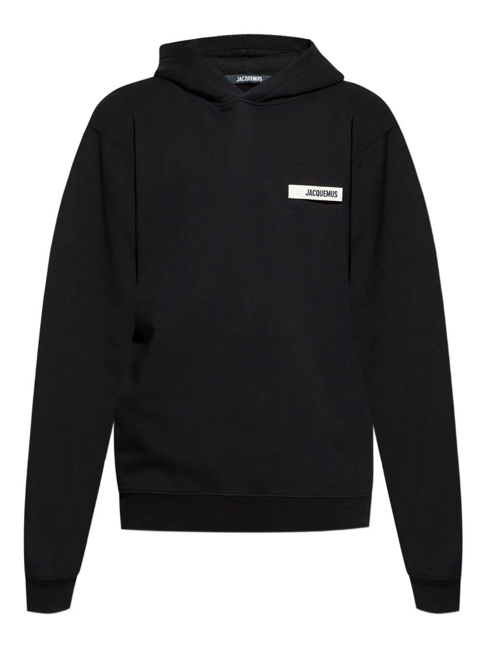 Felpa Le Hoodie Gros Grain in nero 