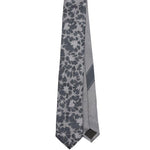 Cravatta stampata in grigio Dries Van Noten - uomo 
