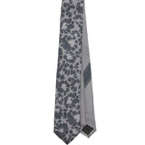 Cravatta stampata in grigio Dries Van Noten - uomo 