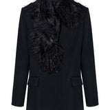 Giacca con piume in nero The attico - donna 