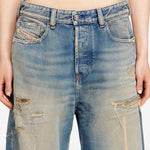 Jeans a gamba larga d-sire 1996 in blu Diesel - donna 
