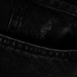 Jeans heaton in denim nero 