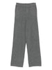 Pantaloni in cashmere in grigio Gotha - donna
