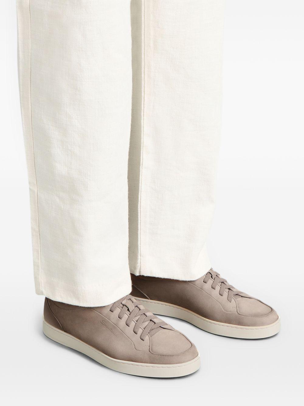 Sneakers con lacci in beige Santoni - uomo 