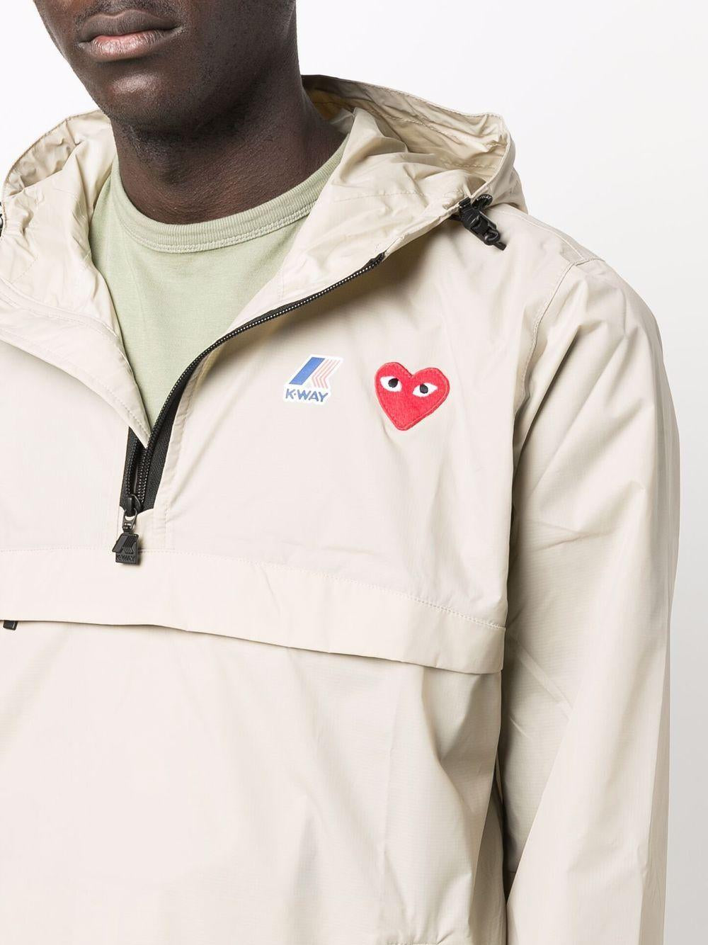 Giacca con cappuccio x K-Way in beige - unisex 