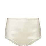 Shorts satinati con pizzo in beige Magda butrym - donna 