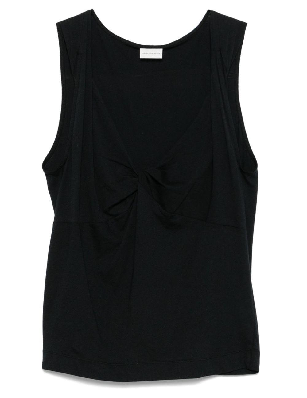 Top Hantex in nero Dries Van Noten - donna 