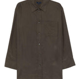 Camicia con taschino in verde Soeur - donna 