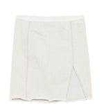 Gonna con spacchi sfilacciati in grigio Rick owens drkshdw - donna 