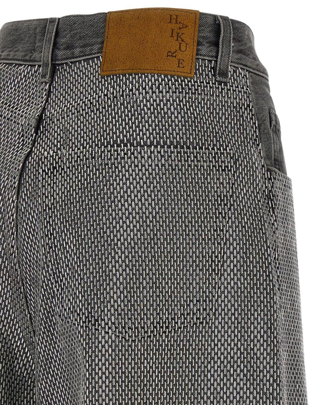 Jeans a gamba larga  in grigio Haikure - donna 