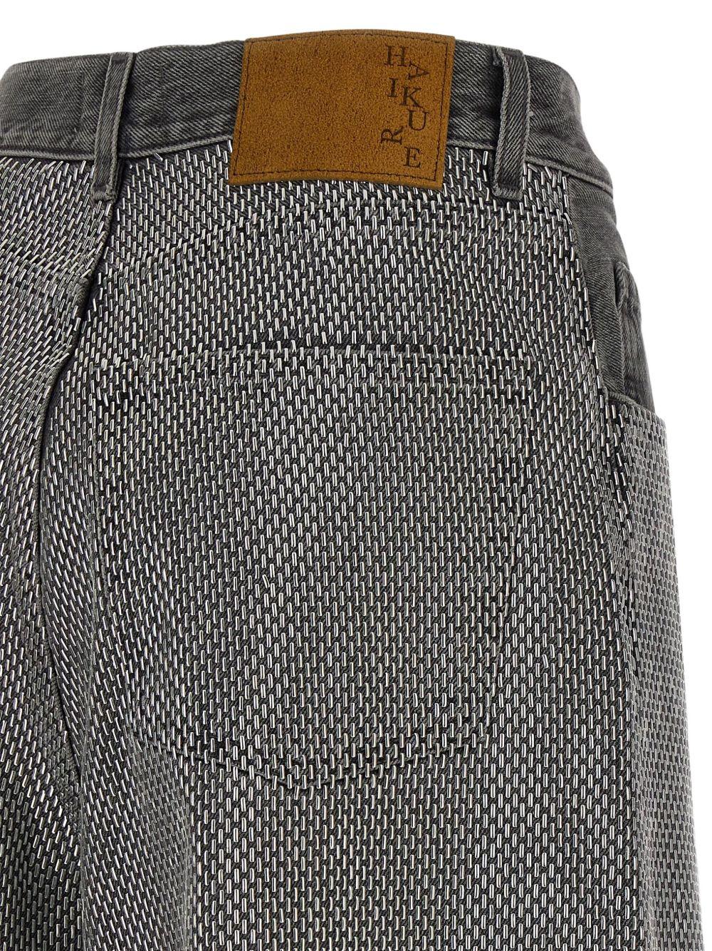 Jeans a gamba larga  in grigio Haikure - donna 