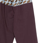 Pantaloni a gamba larga bicolore a pois Pablo in viola Dries van noten - uomo 