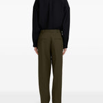 Pantaloni dritti in verde militare Marni - uomo 