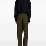 Pantaloni dritti in verde militare Marni - uomo 