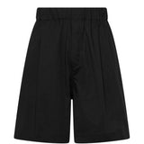 Shorts con vita elasticizzata e tasche in nero Laneus - uomo 