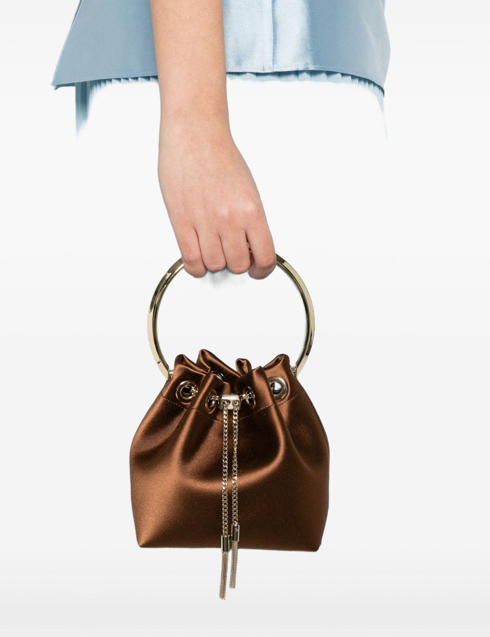 Borsa Bon Bon in marrone e oro Jimmy choo - donna 