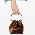 Borsa Bon Bon in marrone e oro Jimmy choo - donna 