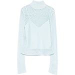 Top a collo alto e maniche lunghe in azzurro Simkhai - donna 