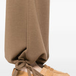 Pantaloni con vita elasticizzata in marrone Maxmara - donna 