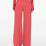 Pantaloni dritti in rosa papavero Alberta Ferretti - donna 