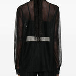 Camicia semi trasparente in nero Forte forte - donna 