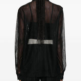 Camicia semi trasparente in nero Forte forte - donna 
