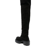 Stivali con plateau da 75 mm in nero Rick owens - donna 