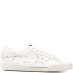 Sneakers in pelle super-star in bianco Golden goose - uomo 