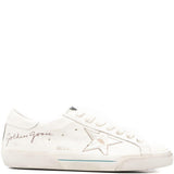 Sneakers in pelle super-star in bianco Golden goose - uomo 