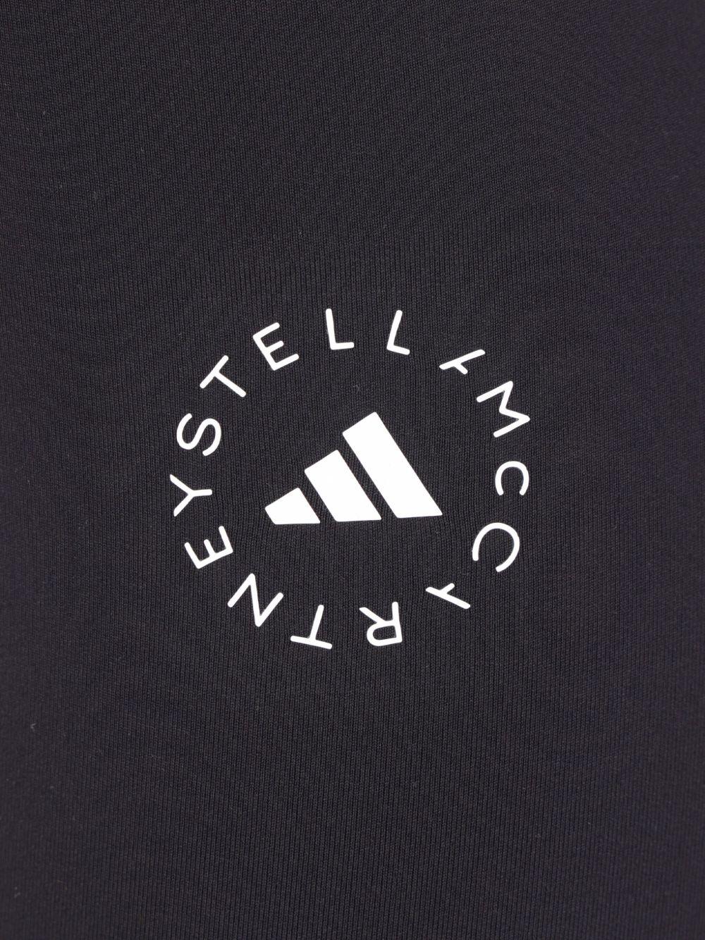 Shorts con logo in nero Adidas by Stella Mc Cartney - donna 