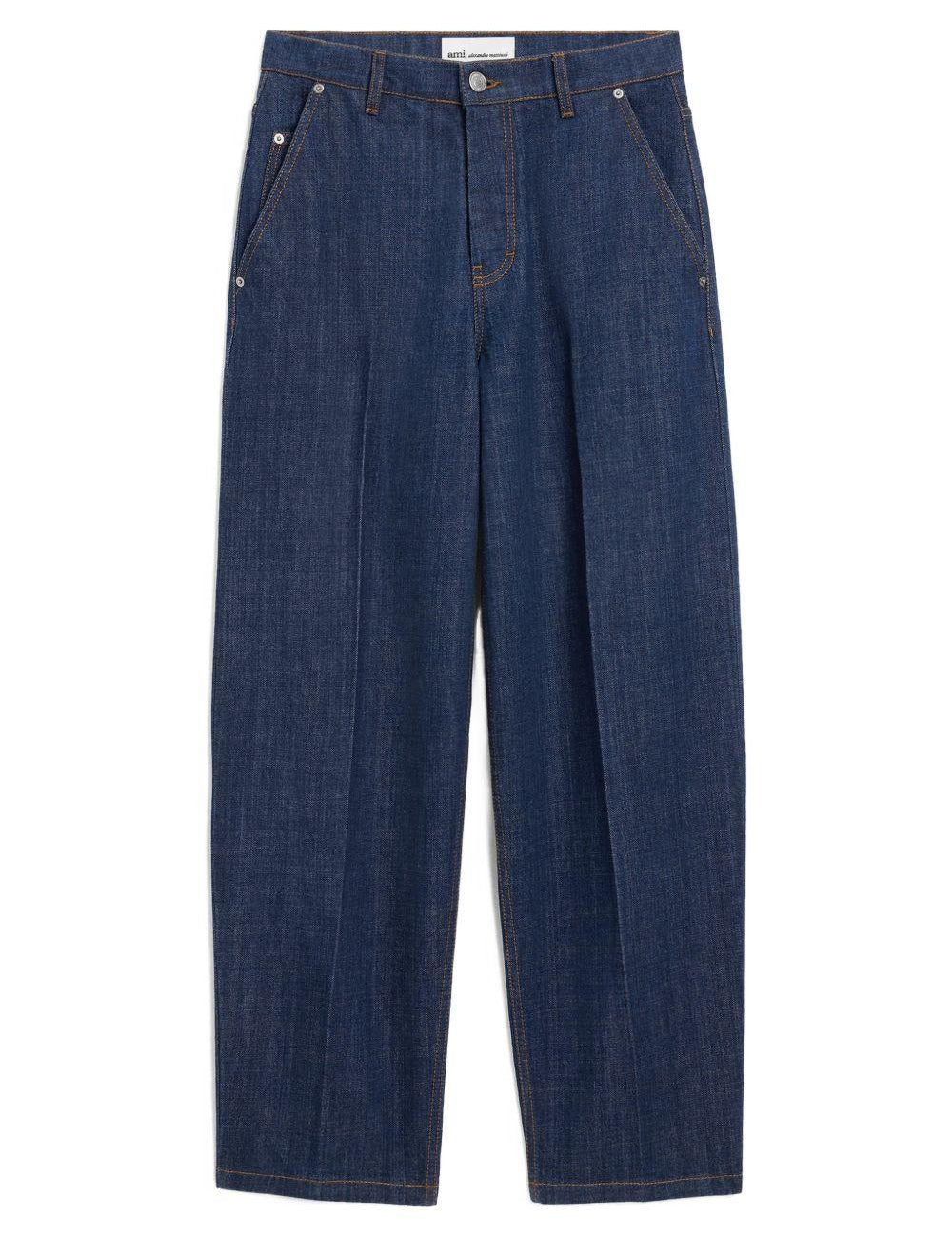 Jeans balloon fit in blu Ami paris - uomo 